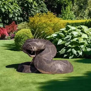 Snake Sculptures Statues | Bronze Art – custom retail display image 5
