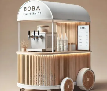 Bubble Tea Shop Design, Counters Furniture – custom retail display image 4