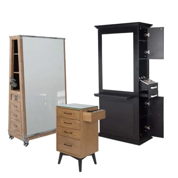 Barbershop Design | Hair Salon Furniture Displays – Styling Stations image 2