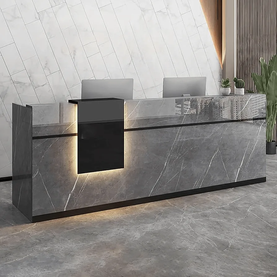 Stone Reception Desks – custom retail display image 3