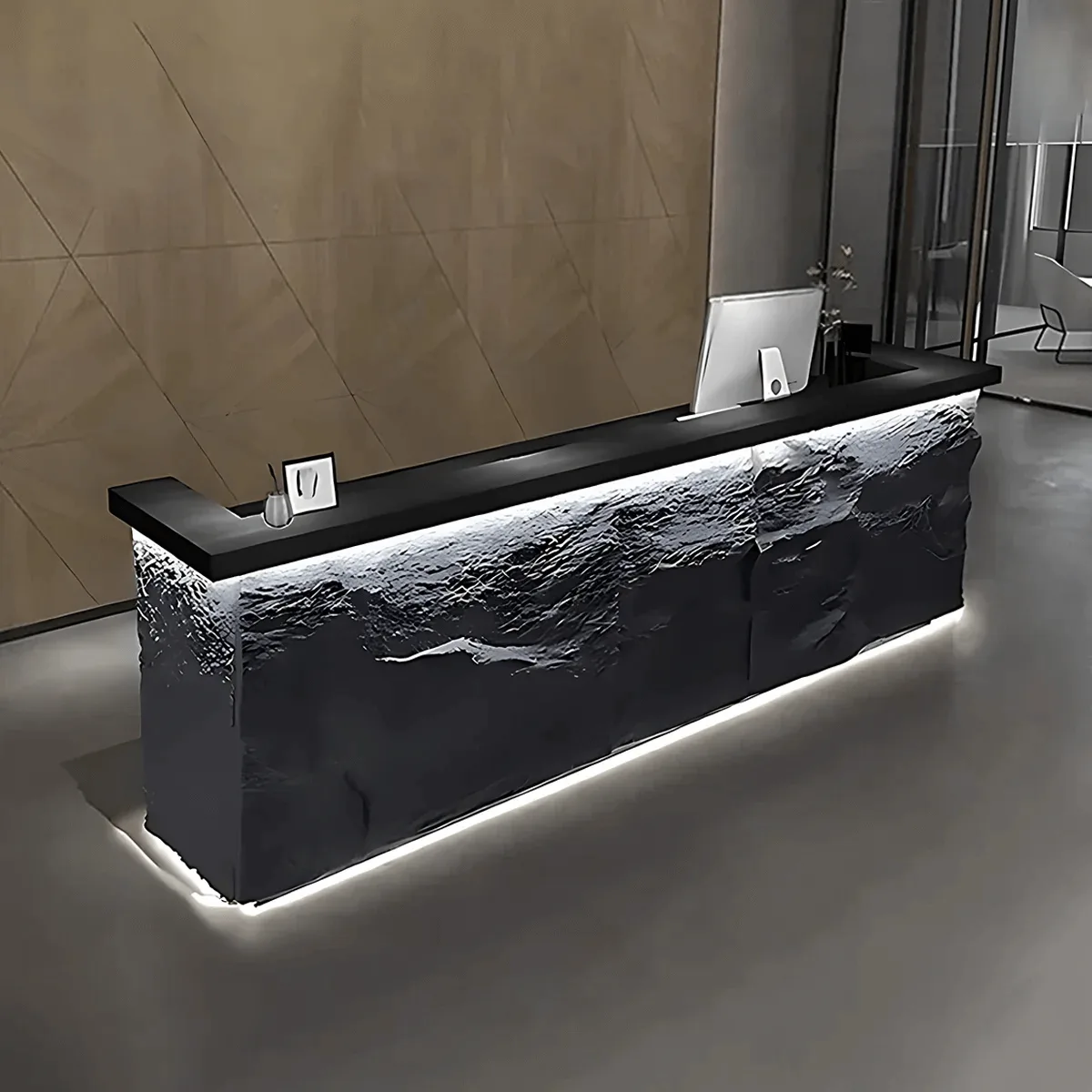 Custom Reception Desk, Counter Welcome Table For Sale – custom retail display image 3