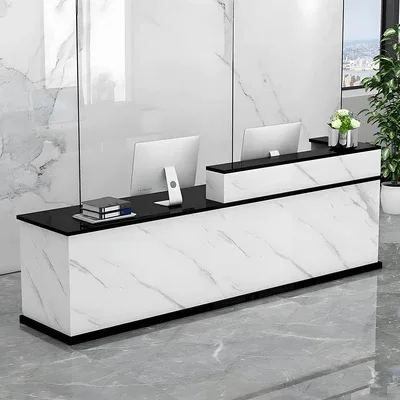 Stone Reception Desks – custom retail display image 4