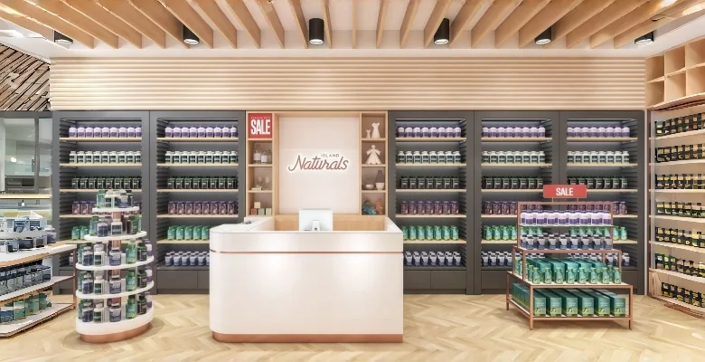 Supplement Shop Design, Displays, Racks Retail Stands – custom retail display image 6