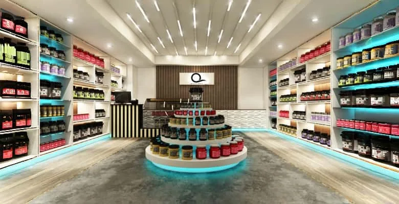 Supplement Shop Design, Displays, Racks Retail Stands – custom retail display image 7