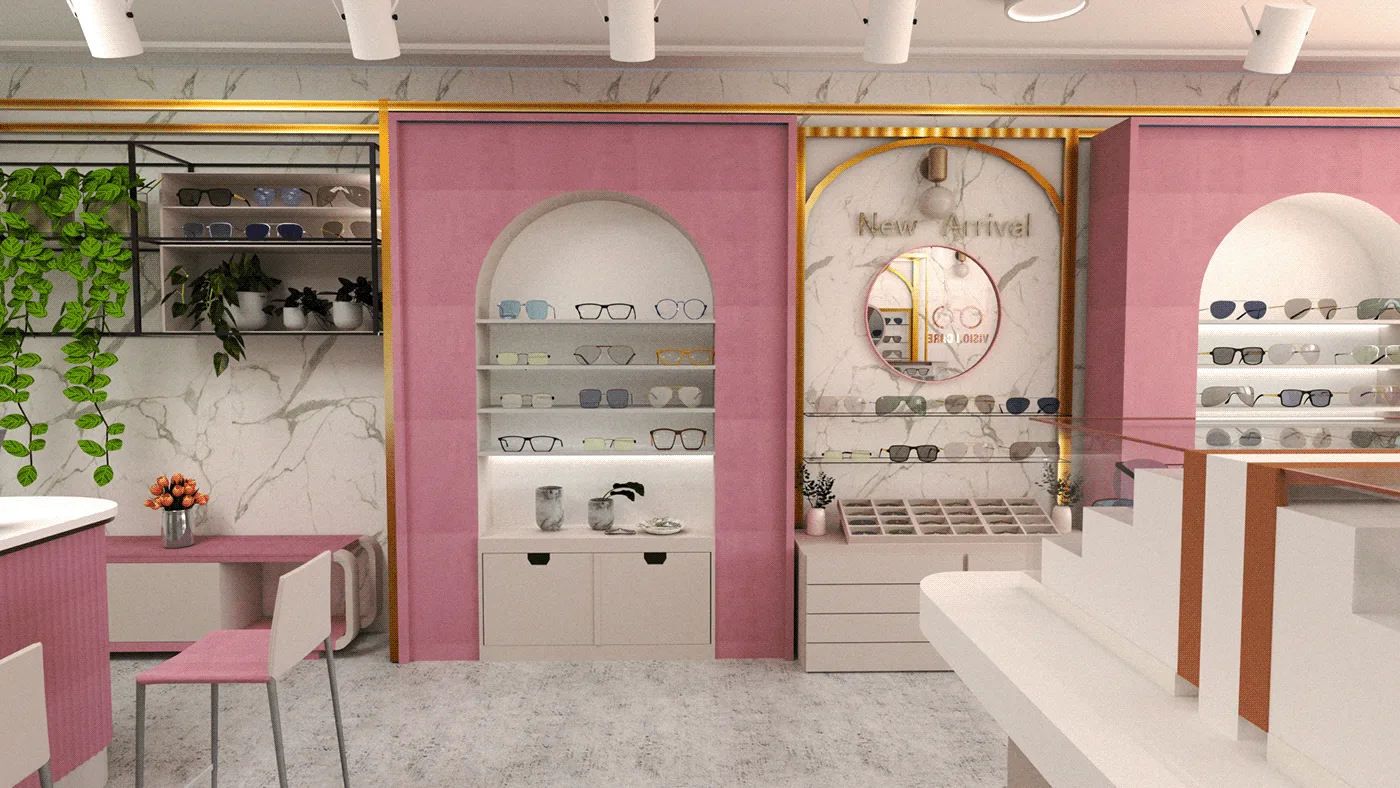 Sunglasses Shop Design, Displays Decoration – Optical Shop Decoration Solution Customized Luxury Display Furniture image 10