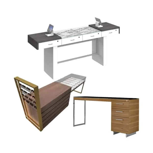 tables Optical Sunglass Displays | Eyewear Retail Fixtures Furniture – Optical Dispensing Table image 7