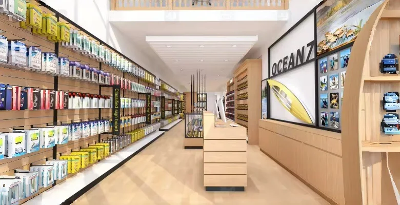 Fishing Shop Design, Displays Rod Stand Fixtures – custom retail display image 7