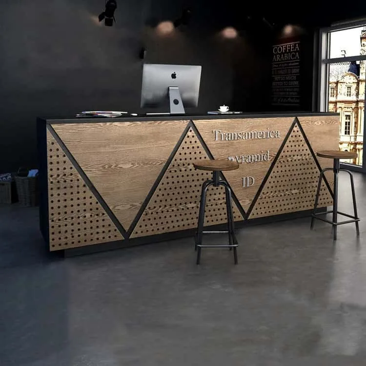 Industrial Antique Reception Desks For Sale – custom retail display image 5