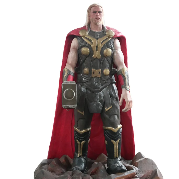 Life Size Thor Statues For Sale | FRP 1:1 Marvel Characters – custom retail display image 1