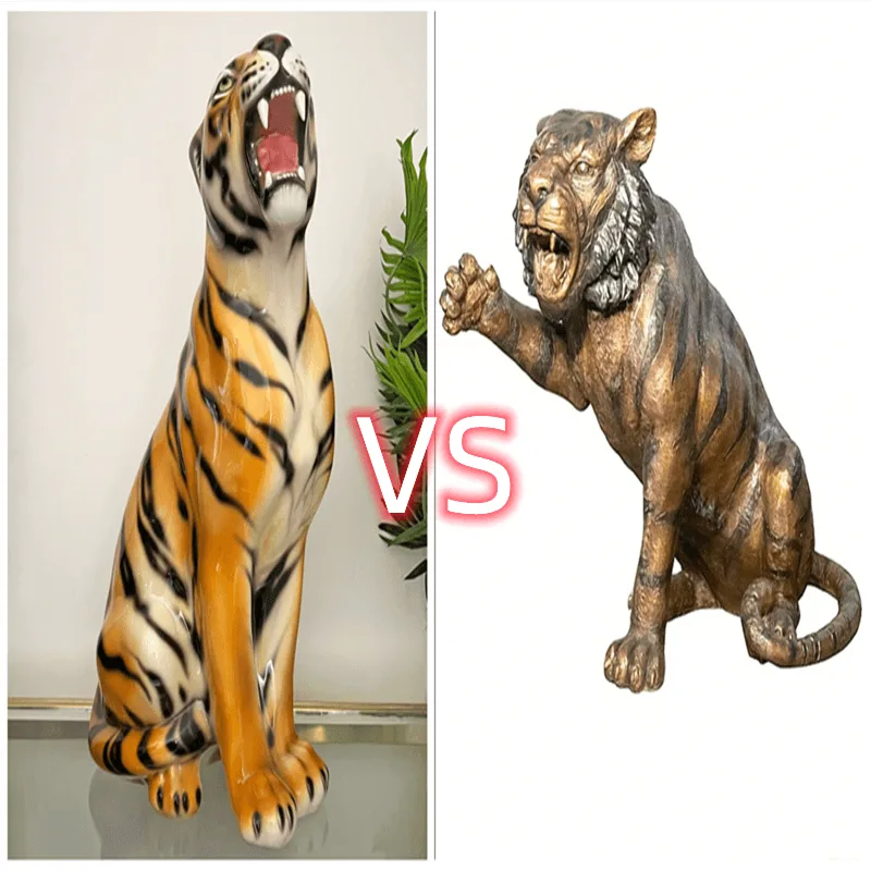 tiger statue Large Tiger Statues For Sale | Fiberglass Bronze – custom retail display image 20