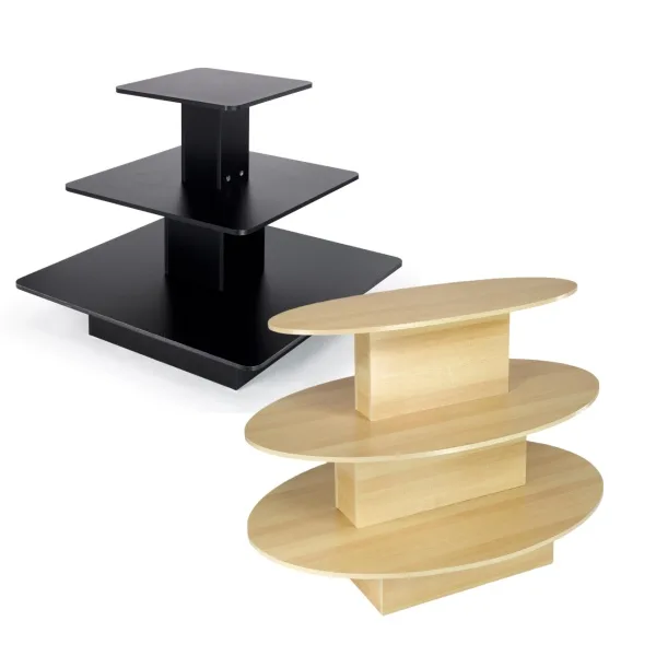 Retail Display Tables For Shops Benson Display – Tiered Display Tables image 1
