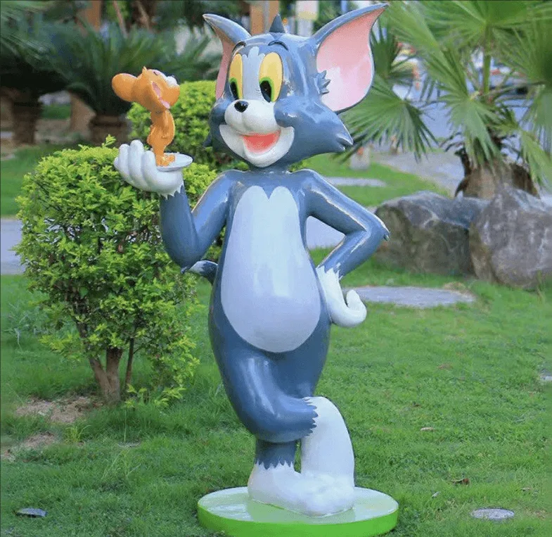 Life Size Looney Tunes Tom Jerry Statue For Sale – custom retail display image 1