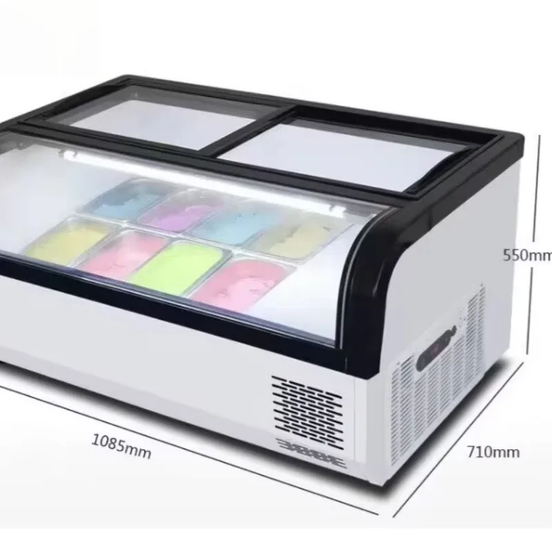 Frozen Yogurt Topping Bar Refrigerator For Sale – custom retail display image 6