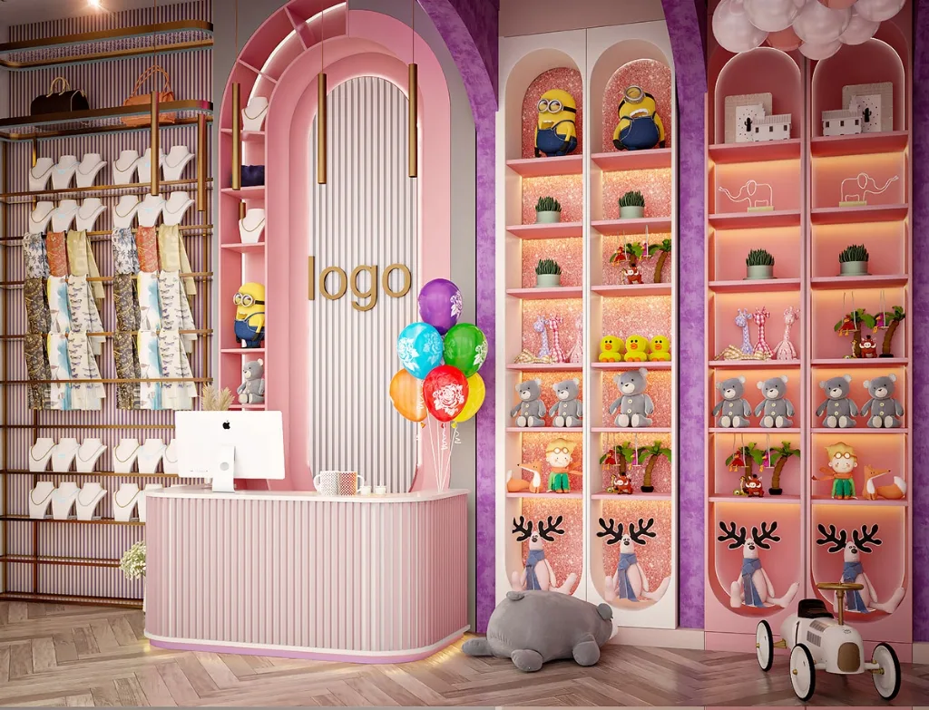 Toy Store Design, Displays Retail Shelf Fixtures – Playful Display Design: Layered Podiums for Interactive Shopping image 13