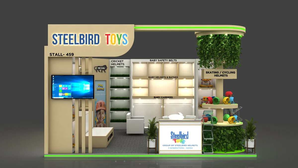 Toy Kiosk Toy Stall For Sale – Playful Display Design: Layered Podiums for Interactive Shopping image 10