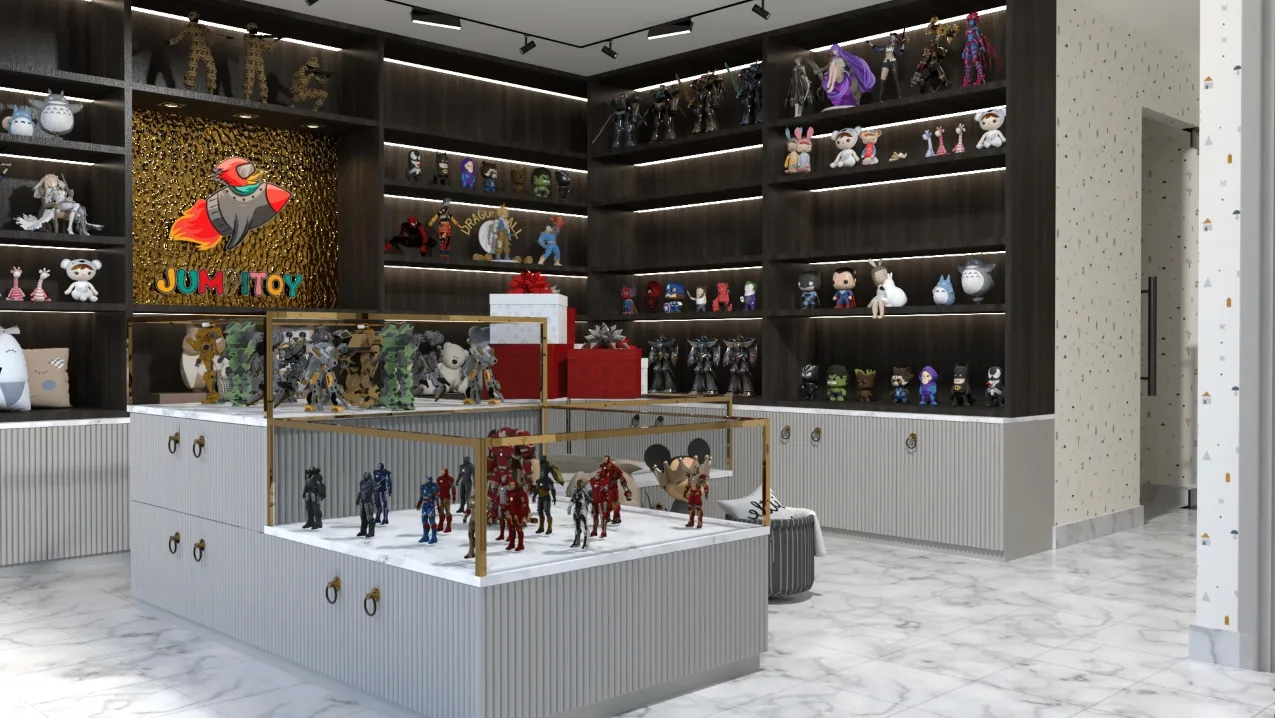Toy Store Design, Displays Retail Shelf Fixtures – Playful Display Design: Layered Podiums for Interactive Shopping image 12