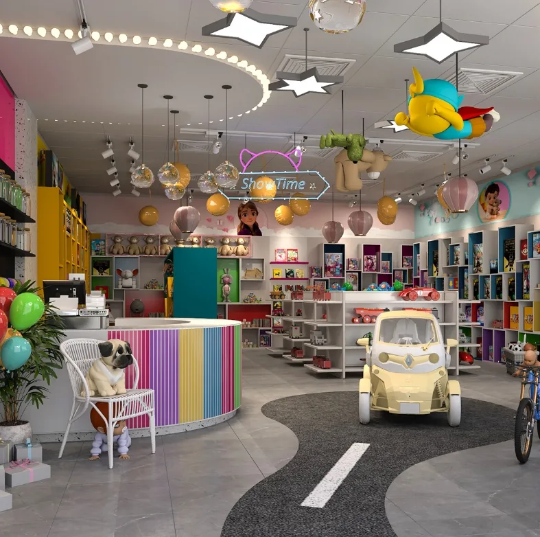Toy Store Design, Displays Retail Shelf Fixtures – Playful Display Design: Layered Podiums for Interactive Shopping image 11