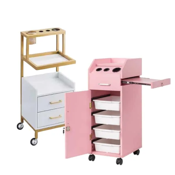 Barbershop Design | Hair Salon Furniture Displays – Trolley Cart image 8