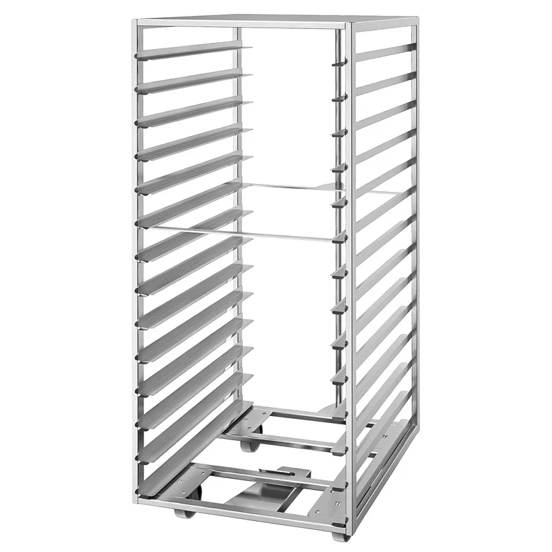 Bakery Tray Racks Trolley For Sale | Stainless Steel – 15 tier baking tray rack- stainless steel mobile trolley-universal bak
