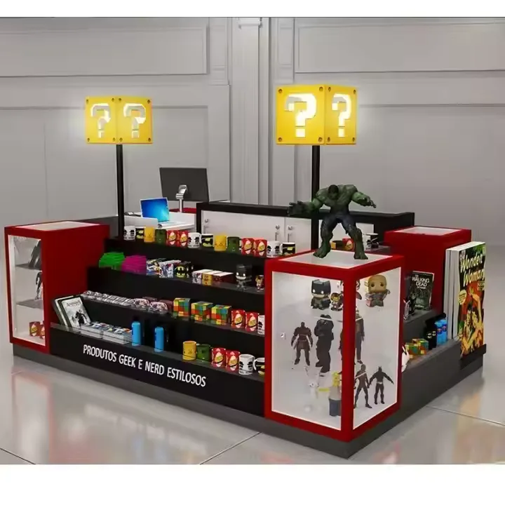 Toy Kiosk Toy Stall For Sale – Playful Display Design: Layered Podiums for Interactive Shopping image 14