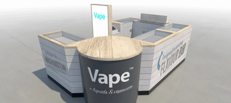 Vape Kiosk – custom retail display image 4