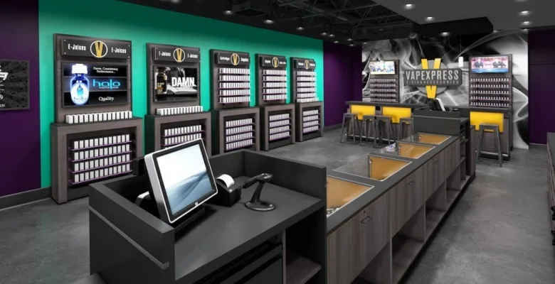 Vape Shop Displays, Interior Design Store Fixtures – custom retail display image 9