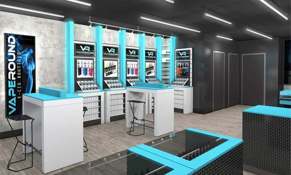 Smoke Shop Displays, Interior Designs Furniture – Vape (E-cig) Store Fixtures & Interior Decoration image 3