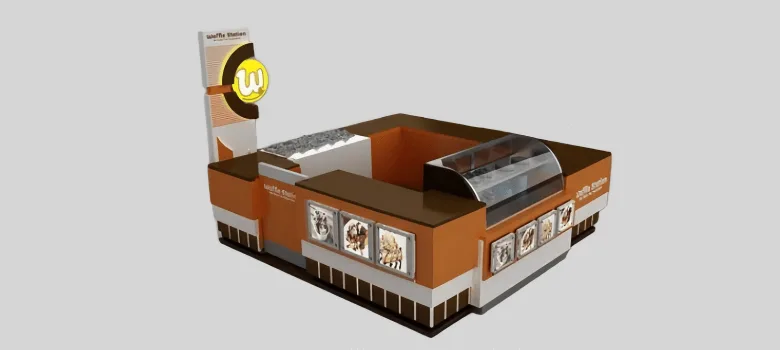 Waffle Kiosk – custom retail display image 5