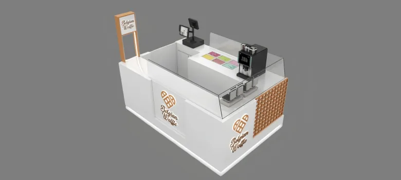 Waffle Kiosk – custom retail display image 4