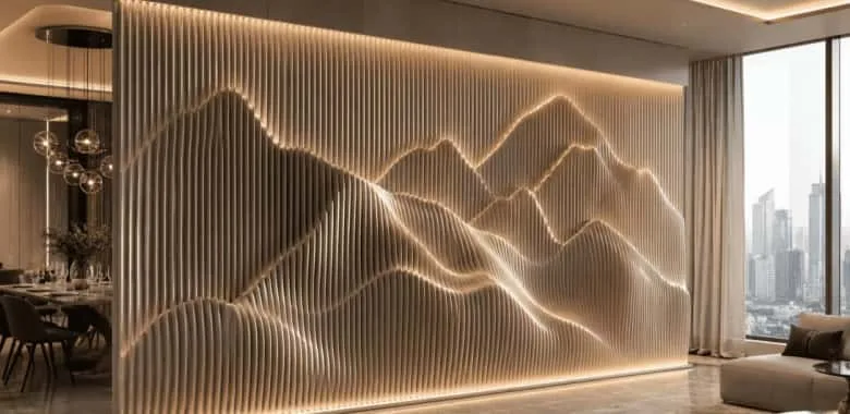 wall decor Parametric Partition Decorative Room Divider For Sale – custom retail display image 10