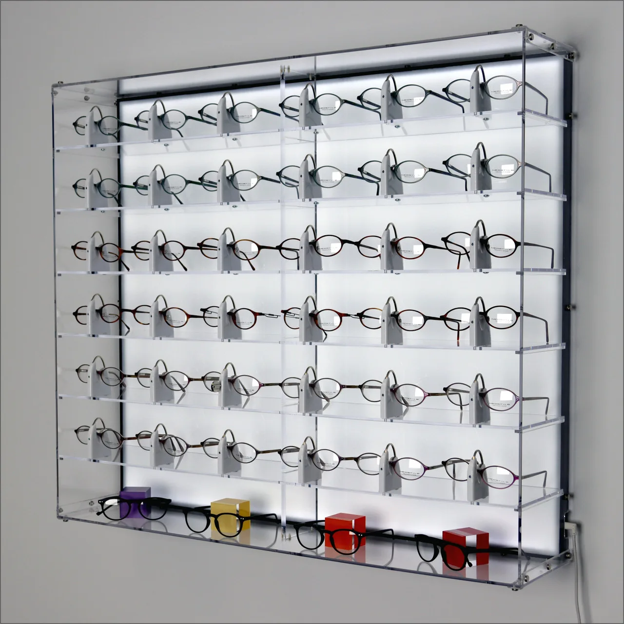 Wall Mounted Display Cases Showcases With Sliding Glass Doors – custom retail display image 76