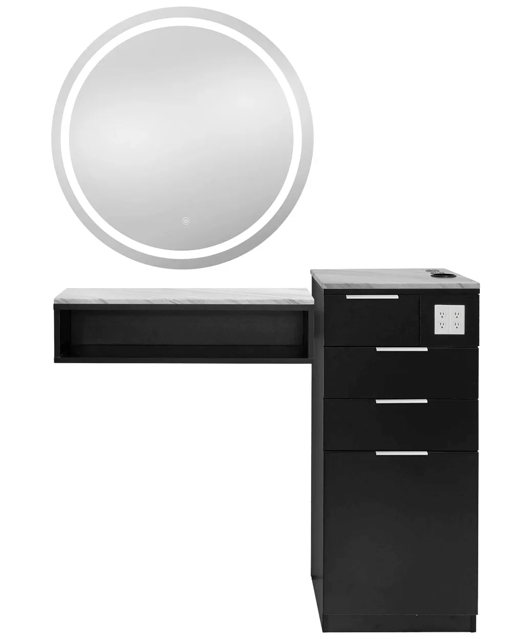 Wall Mounted Floating Salon Styling Stations For Sale – custom retail display image 55