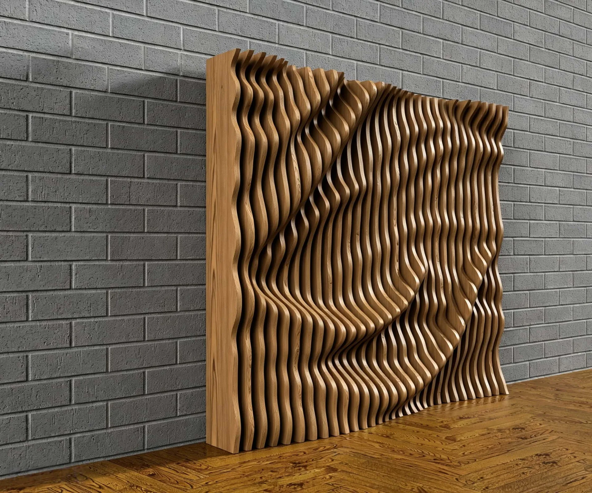 Parametric Wall Panels, Shelves 3D Wood Wall Arts – custom retail display image 13