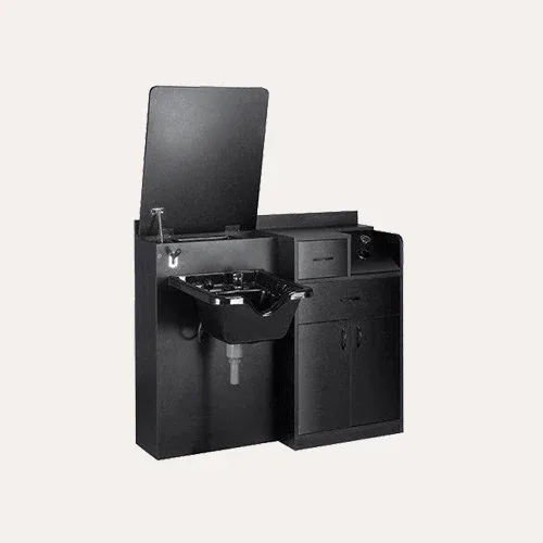 Barber Salon Wet Stations with Shampoo Bowl Sinks – custom retail display image 35