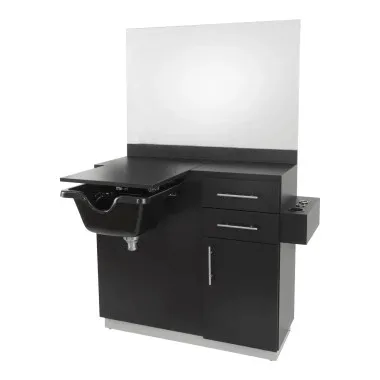 Barber Salon Wet Stations with Shampoo Bowl Sinks – custom retail display image 34