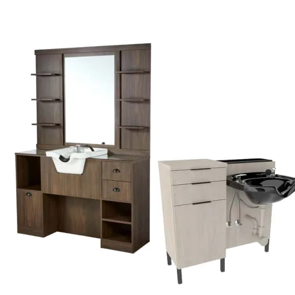 Barbershop Design | Hair Salon Furniture Displays – Wet Stations image 7