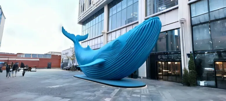 Large Whale Statues Sculptures For Sale – custom retail display image 12