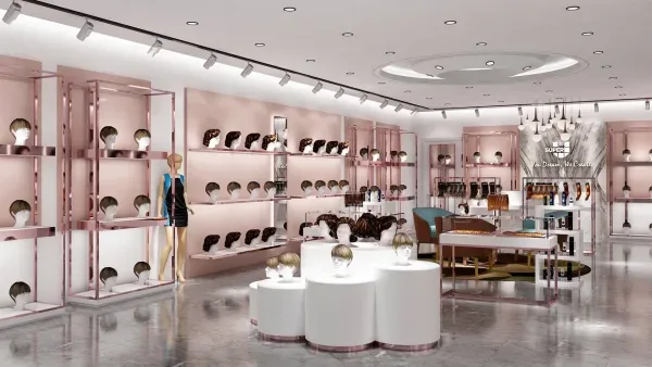 Wig Store Design | Hair Extensions Shop Retail Displays – custom retail display image 10