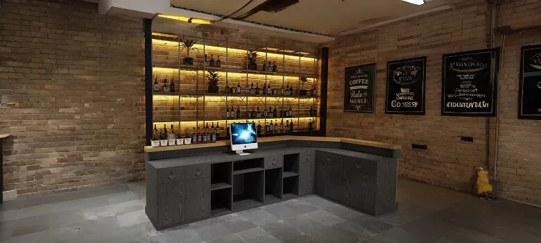 Commercial Bar Counters For Sale | Industrial, Vintage Modern – custom retail display image 11