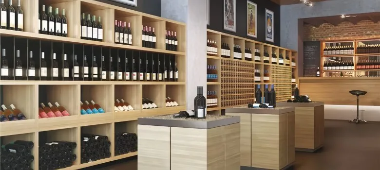 Wine shop display (7) Liquor Store Design, Shelving, Wine Dispalys Fixtures – custom retail display image 13