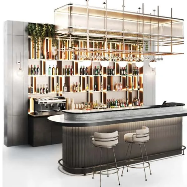 Restaurant Bar Counter For Sale | Wood, Metal Marble – Wine & Bistros Counter image 5