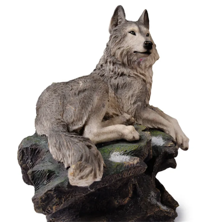 Life Size Wolf Statues for sale | Fiberglass Sculptures – custom retail display image 4