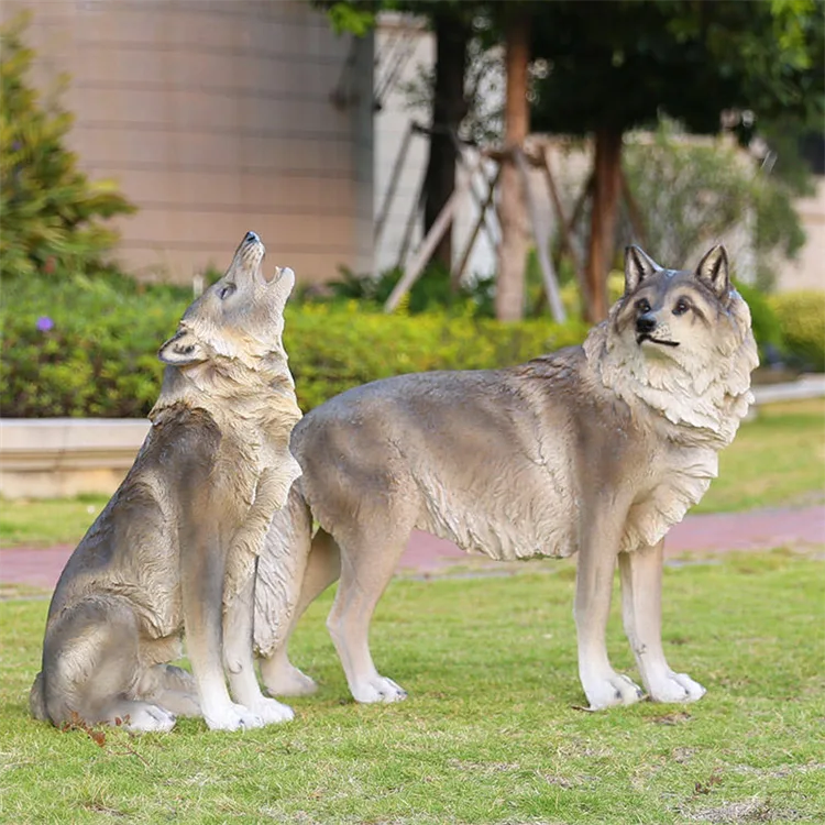 wolf fiberglass sculptures2 (2) Life Size Wolf Statues for sale | Fiberglass Sculptures – custom retail display image 8