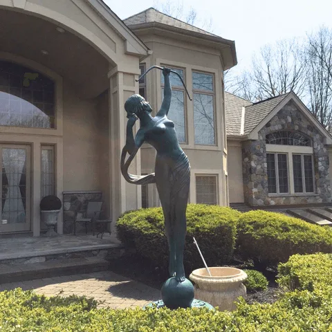 Women Bronze Statues For Sale | Large Garden – custom retail display image 8