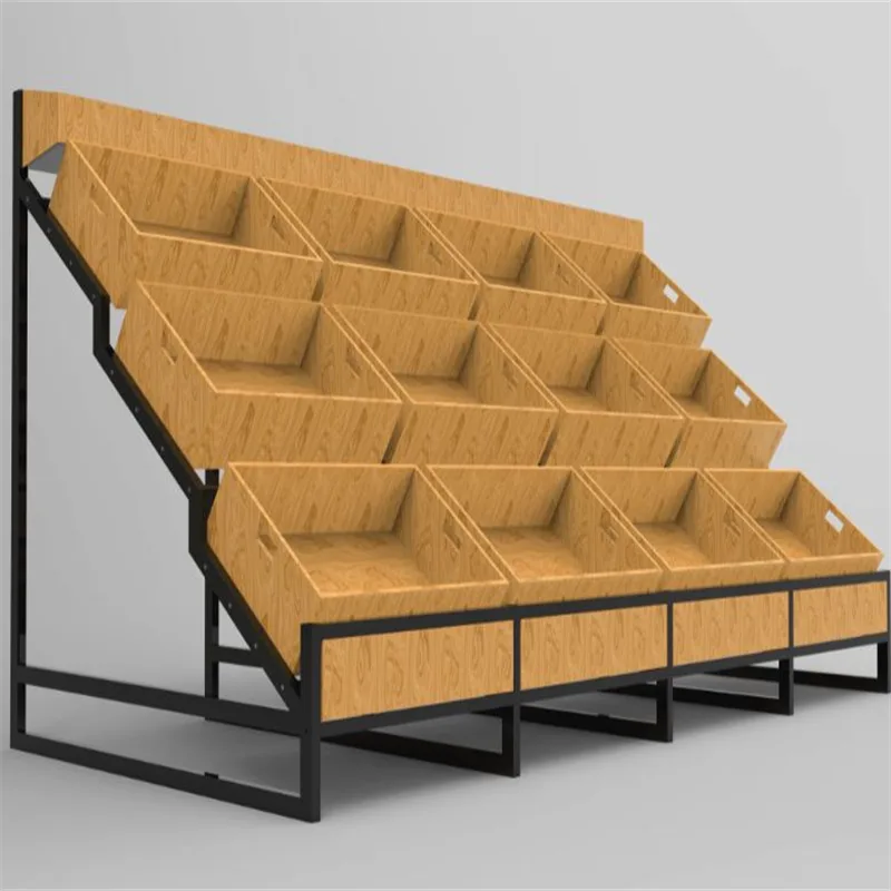 Wood Display Racks Shelves For Retail Stores – custom retail display image 5