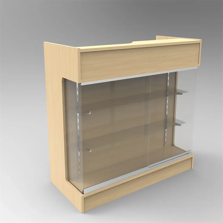 Wooden Display Counter | Glass Counter Cases For Shop – custom retail display image 78