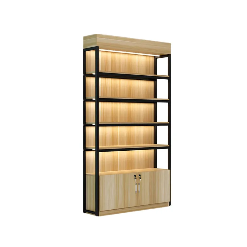 Cannabis Dispensary Shelving, Wall Racks Storage Solutions – Freestanding Marijuana Cigarette Display Cabinet with Multiple S